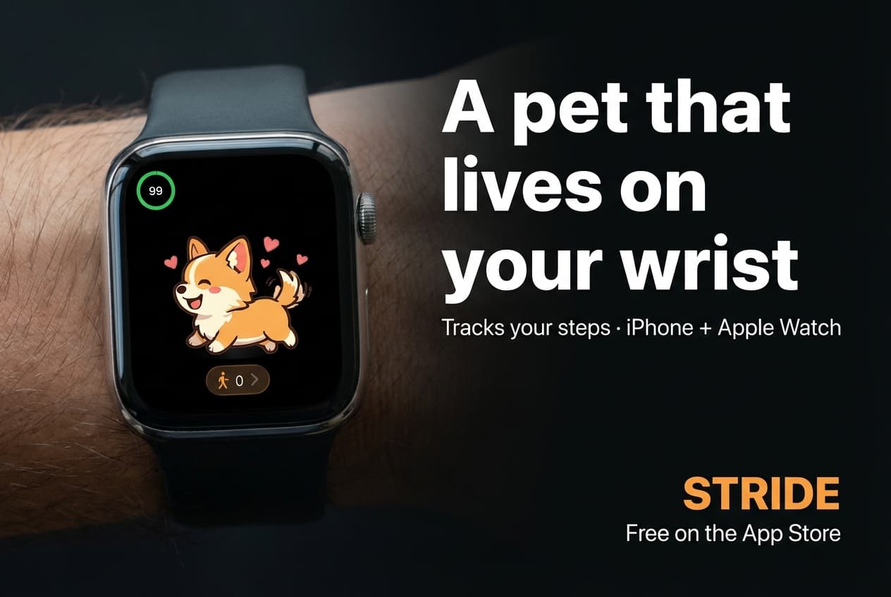 Stride companion on watch and widgets